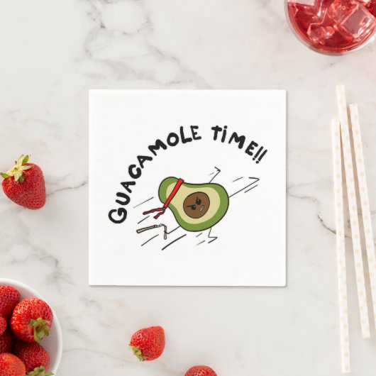 Guacamole-Zeit Serviette (Beispiel)