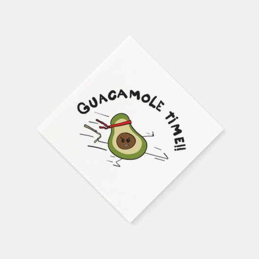 Guacamole-Zeit Serviette (Ecke)