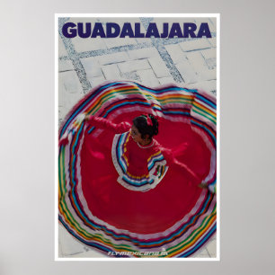 Guadalajara Art Mexiko Reiseplakat Mexikanischer D Poster