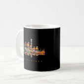 Guadalajara Colorful Silhouette Kaffeetasse (Vorderseite Links)