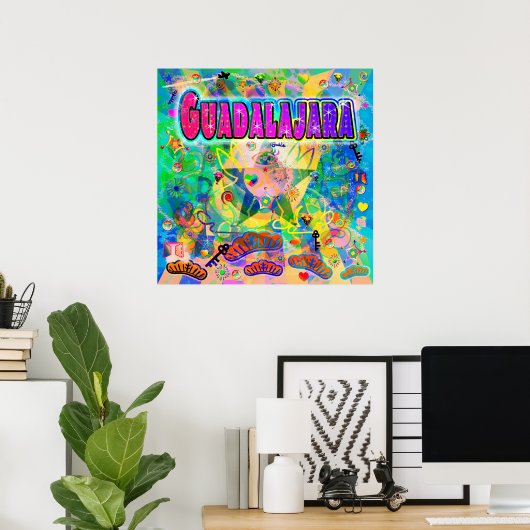 Guadalajara Epoch Hour Poster (Heimbüro)