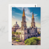 Guadalajara, Jalisco, Mexiko-Kathedrale Postkarte (Vorne/Hinten)
