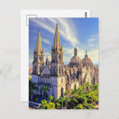 Guadalajara, Jalisco, Mexiko-Kathedrale Postkarte (Vorne/Hinten)
