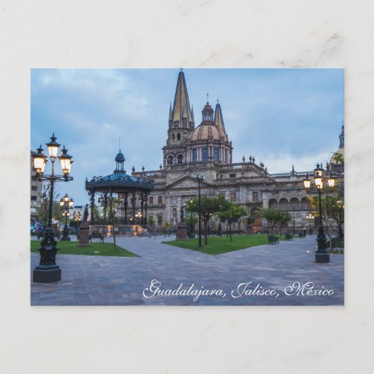 Guadalajara, Jalisco, Plaza de Las Armas Postkarte (Vorderseite)
