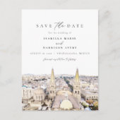 GUADALAJARA MEXICO City Skyline Save the Date Postkarte (Vorderseite)