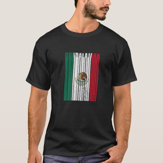 Guadalajara México con Águila Mexicana T-Shirt (Vorderseite)