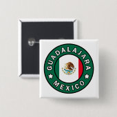 Guadalajara Mexiko Button (Vorne & Hinten)