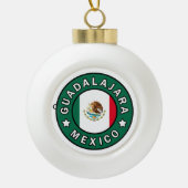 Guadalajara Mexiko Keramik Kugel-Ornament (Vorderseite)