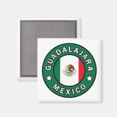Guadalajara Mexiko Magnet (Vorderseite/Rückseite)
