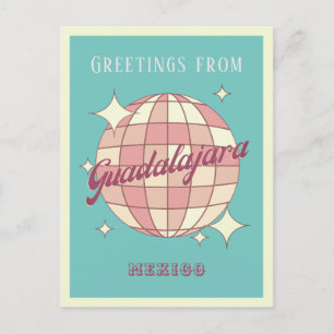 Guadalajara Mexiko Retro Vintage Party Postkarte