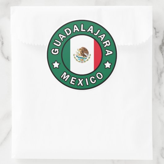 Guadalajara Mexiko Runder Aufkleber (Tasche)