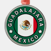 Guadalajara Mexiko Silbernes Ornament (Vorne)