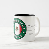 Guadalajara Mexiko Zweifarbige Tasse (VorderseiteRechts)