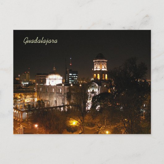 Guadalajara Night Scene Postkarte (Vorderseite)