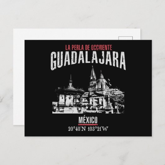 Guadalajara Postkarte (Vorne/Hinten)