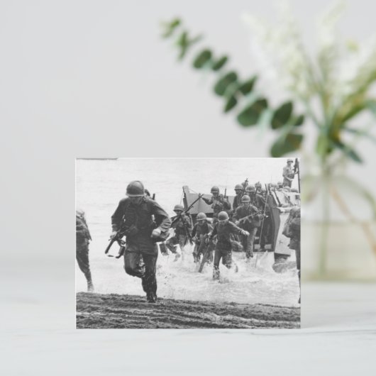 Guadalcanal Landing Postkarte (Stehend Vorderseite)