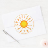 GUADALEST ESPAÑA Sun Runder Aufkleber (Umschlag)