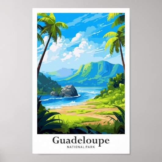 Guadaloupe Nationalpark Wandern Poster (Vorne)