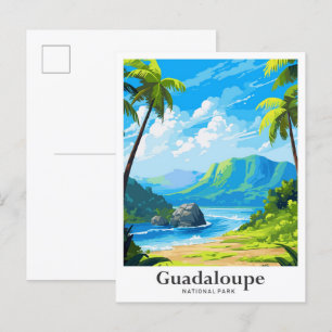 Guadaloupe Nationalpark Wandern Postkarte