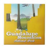 Guadalupe Berge Nationalpark, Texas Karte. Fliese (Vorderseite)