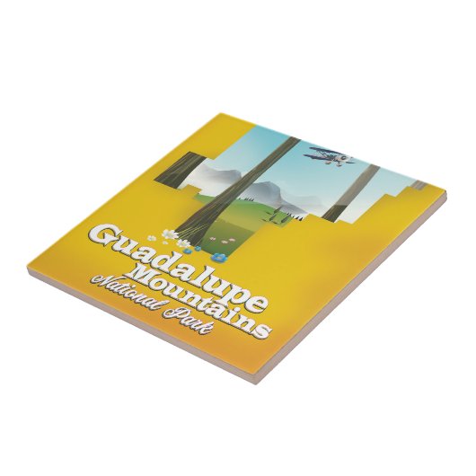 Guadalupe Berge Nationalpark, Texas Karte. Fliese (Seite)