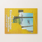 Guadalupe Berge Nationalpark, Texas Karte. Puzzle (Horizontal)