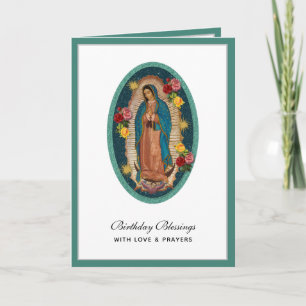 Guadalupe Elegante Religiöse Festkarte Karte