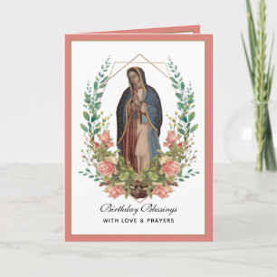 Guadalupe Elegante Religiöse Festkarte Karte
