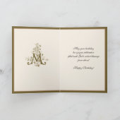 Guadalupe Floral Religious Celebration Card Karte (Innenseite)