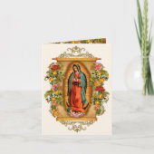 Guadalupe Jungfrau Mary Funeral Beileid Spanisch Dankeskarte (Vorderseite)