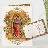 Guadalupe Jungfrau Mary Funeral Beileid Spanisch Dankeskarte