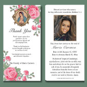 Guadalupe Jungfrau Mary Funeral Beileid Spanisch Dankeskarte