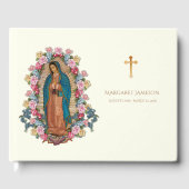 Guadalupe Jungfrau Mary Funeral Memorial Gästebuch (Vorderseite)