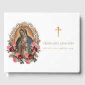 Guadalupe Jungfrau Mary Funeral Memorial Gästebuch (Vorderseite)