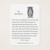 Guadalupe Jungfrau Mary Spanisches Gebet Heilige K (Rückseite)