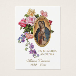 Guadalupe Jungfrau Mary Spanish Beerdigung Heilige