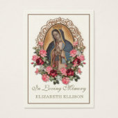 Guadalupe Katholische Beerdigungskarte (Vorderseite)