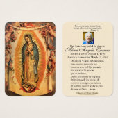 Guadalupe Katholische Spanische Beerdigung Heilige (Vorne & Hinten)