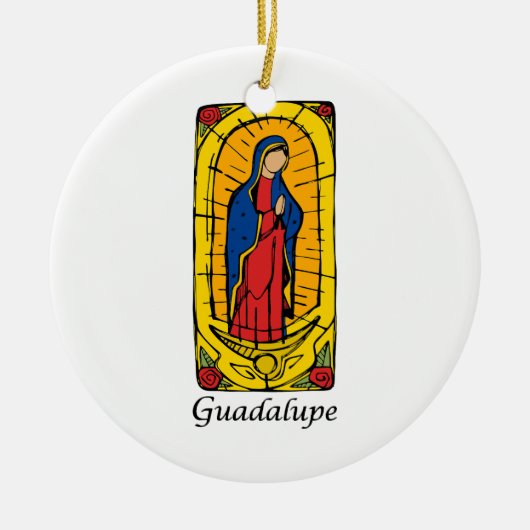 Guadalupe Keramik Ornament (Vorne)