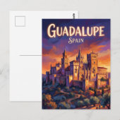 Guadalupe-Kloster Spanien Postkarte (Vorne/Hinten)