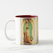 Guadalupe, La Vergen de Guadalupe Zweifarbige Tasse (Links)