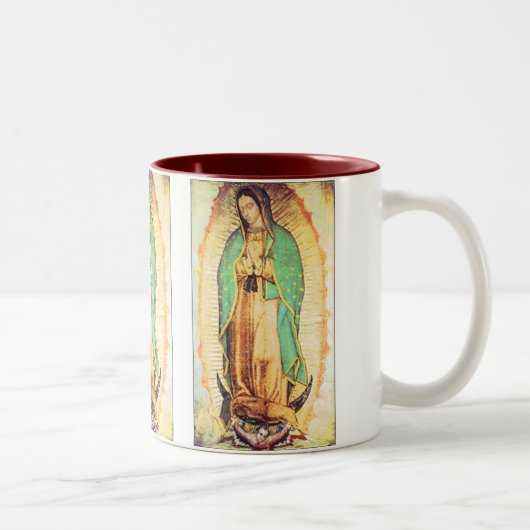 Guadalupe, La Vergen de Guadalupe Zweifarbige Tasse (Rechts)