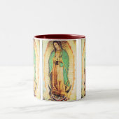 Guadalupe, La Vergen de Guadalupe Zweifarbige Tasse (Mittel)