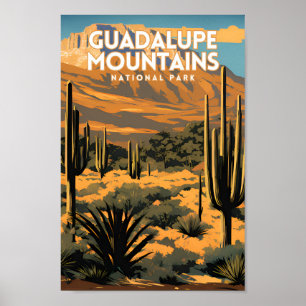 Guadalupe Mountain Nationalpark Reisen Poster
