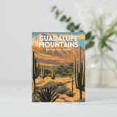 Guadalupe Mountain Nationalpark Reisen Postkarte (Stehend Vorderseite)