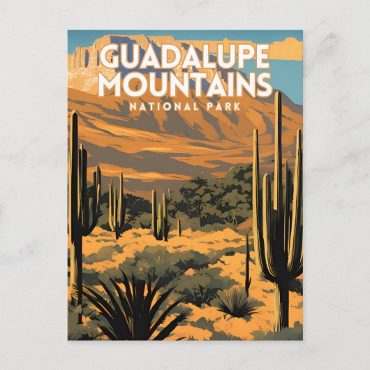 Guadalupe Mountain Nationalpark Reisen Postkarte (Vorderseite)