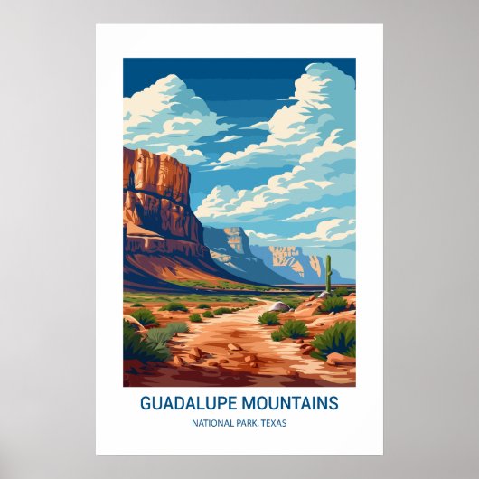 Guadalupe Mountains National Park Texas USA Poster (Vorne)