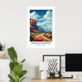 Guadalupe Mountains National Park Texas USA Poster (Heimbüro)
