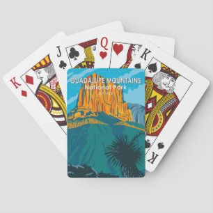 Guadalupe Mountains National Park Texas Vintage Spielkarten