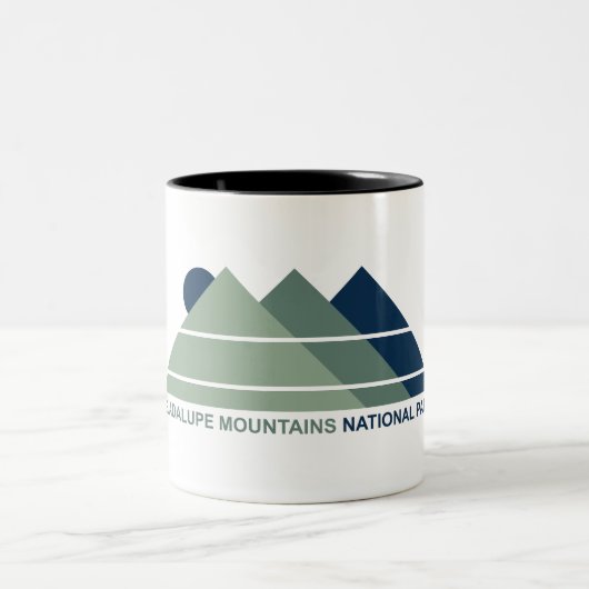 Guadalupe Mountains Nationalpark Berge Zweifarbige Tasse (Mittel)